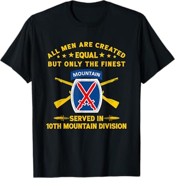 10th Mountain Division Veteran Fort Drum New York Gift Tee T-Shirt