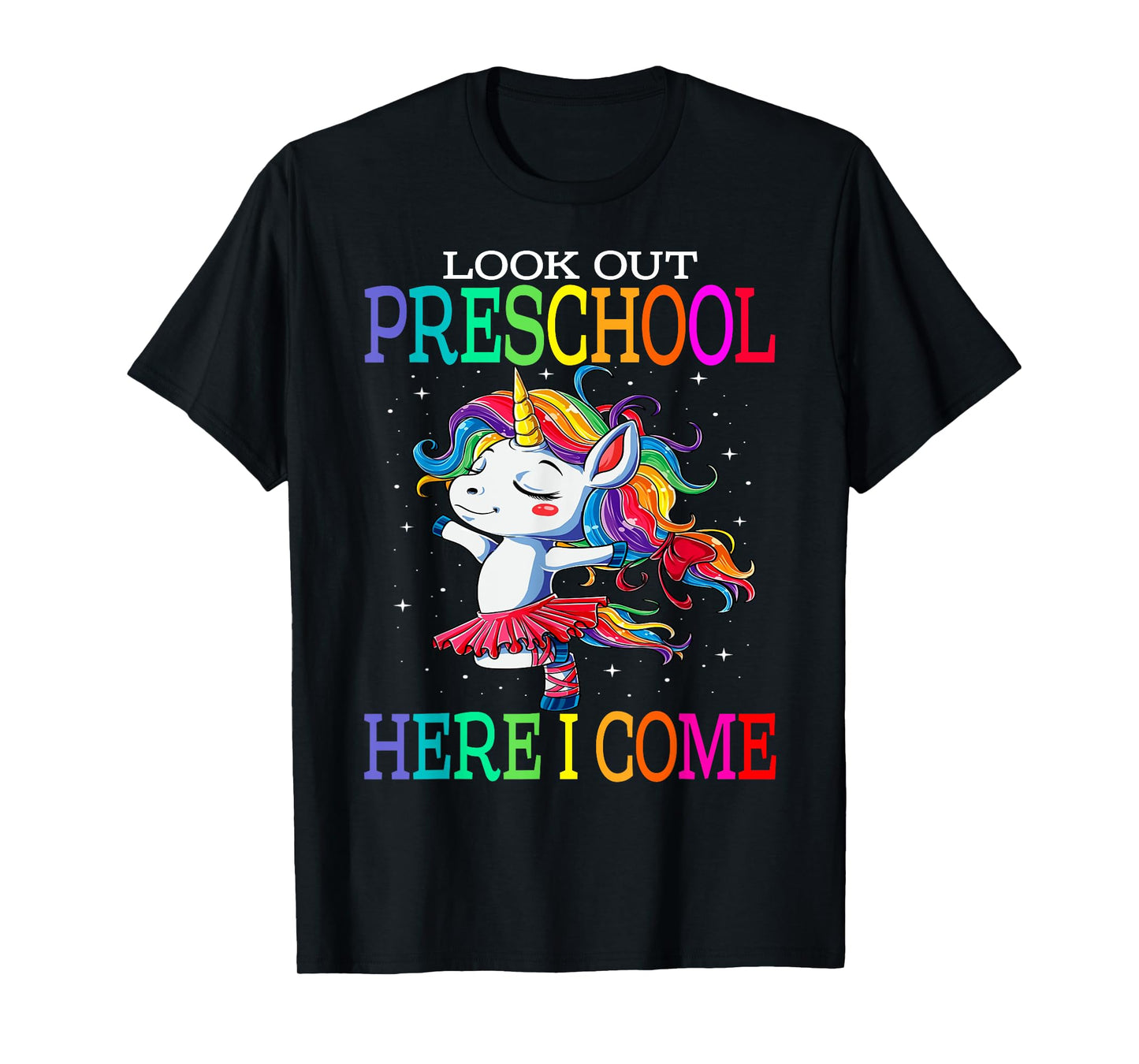Kids Look Out Preschool Here I Come Unicorn T-Shirt
