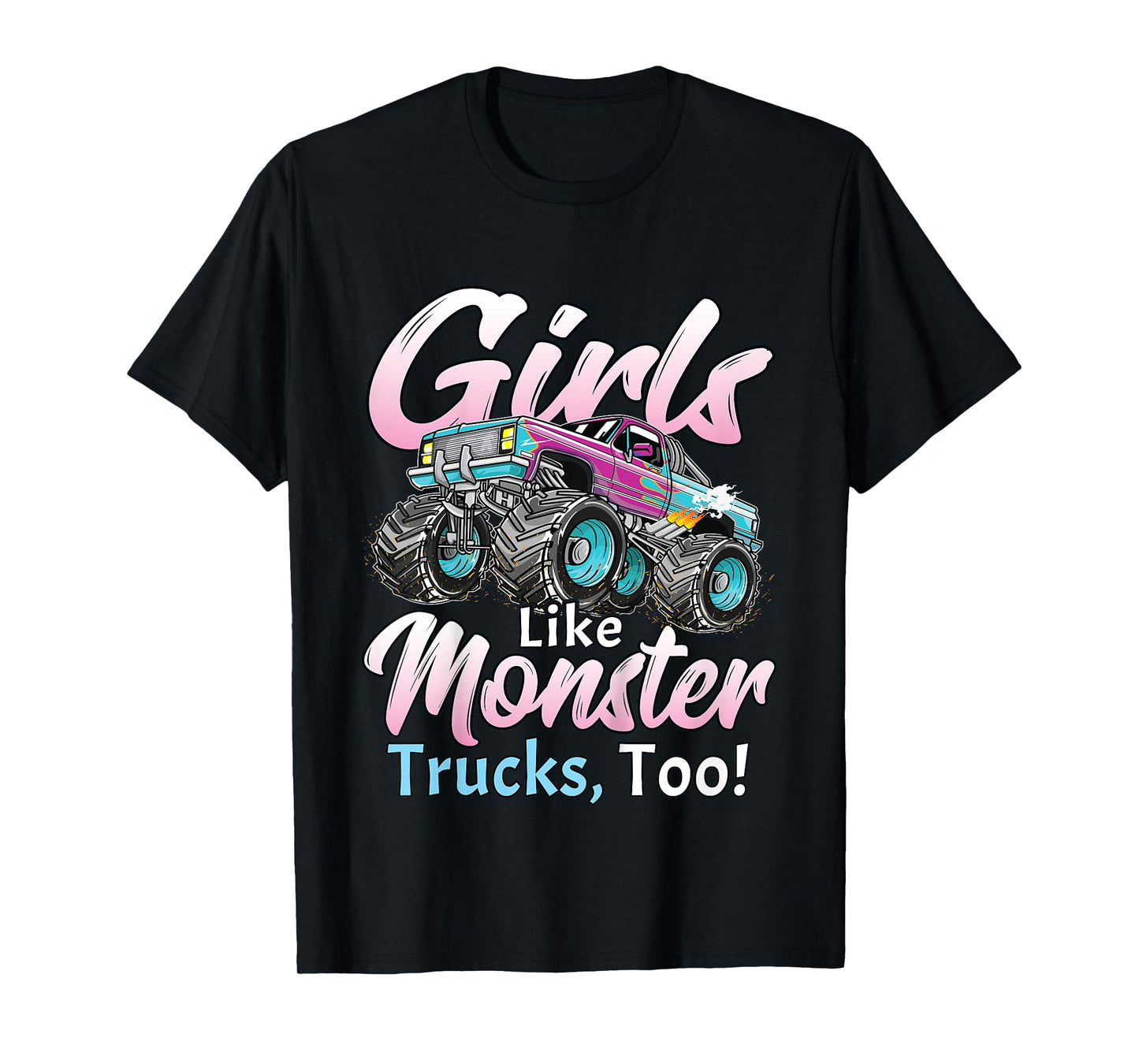 Monster Truck Unicorn Birthday Party Monster Truck Girl T-Shirt