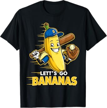 Funny Banana Shirts Gift Fruit Lovers Boys Lets Go Bananas T-Shirt