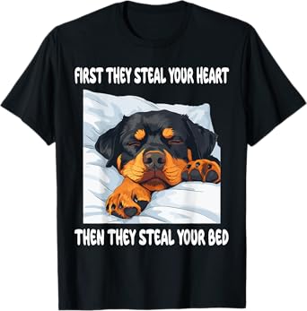 Rottweiler Sleeping Pajamas Nightgown T-Shirt