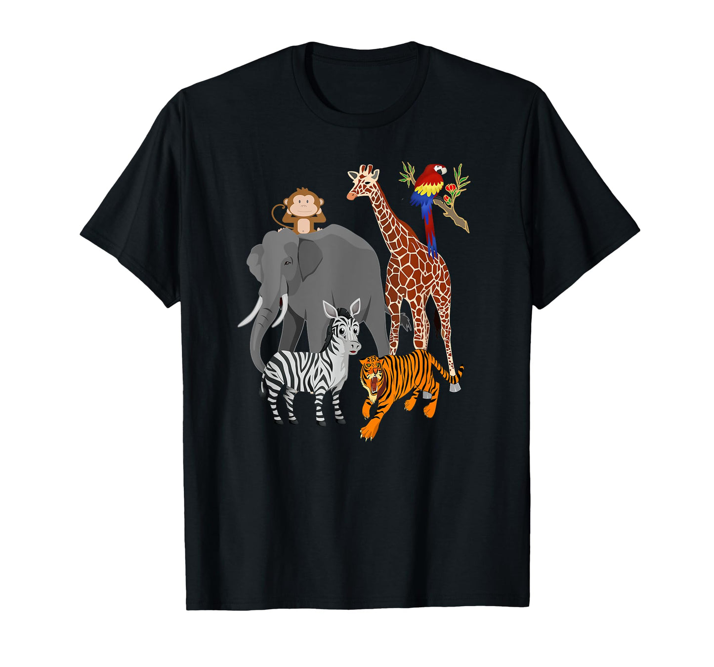 Zoo Animals Shirt Wildlife Birthday Party A Day At The Zoo T-Shirt