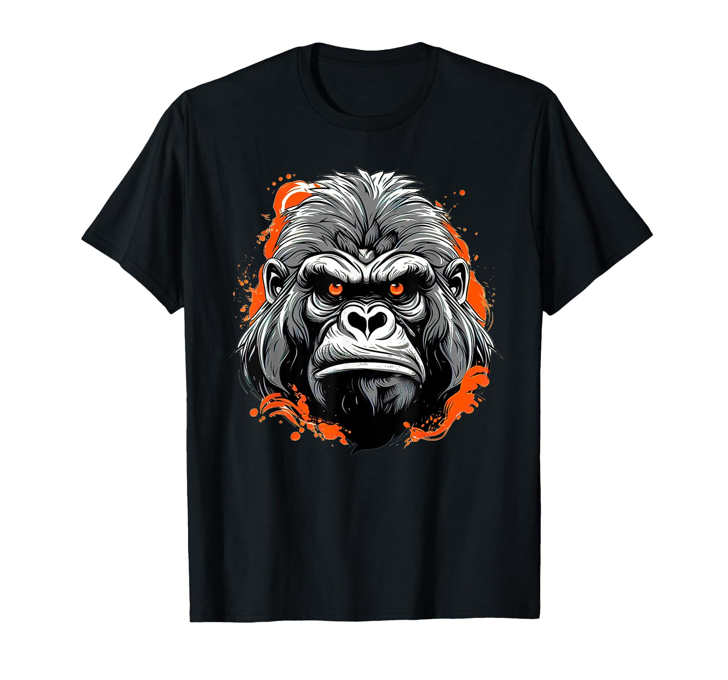 Mad gorilla Monkey ape face with a serious look T-Shirt