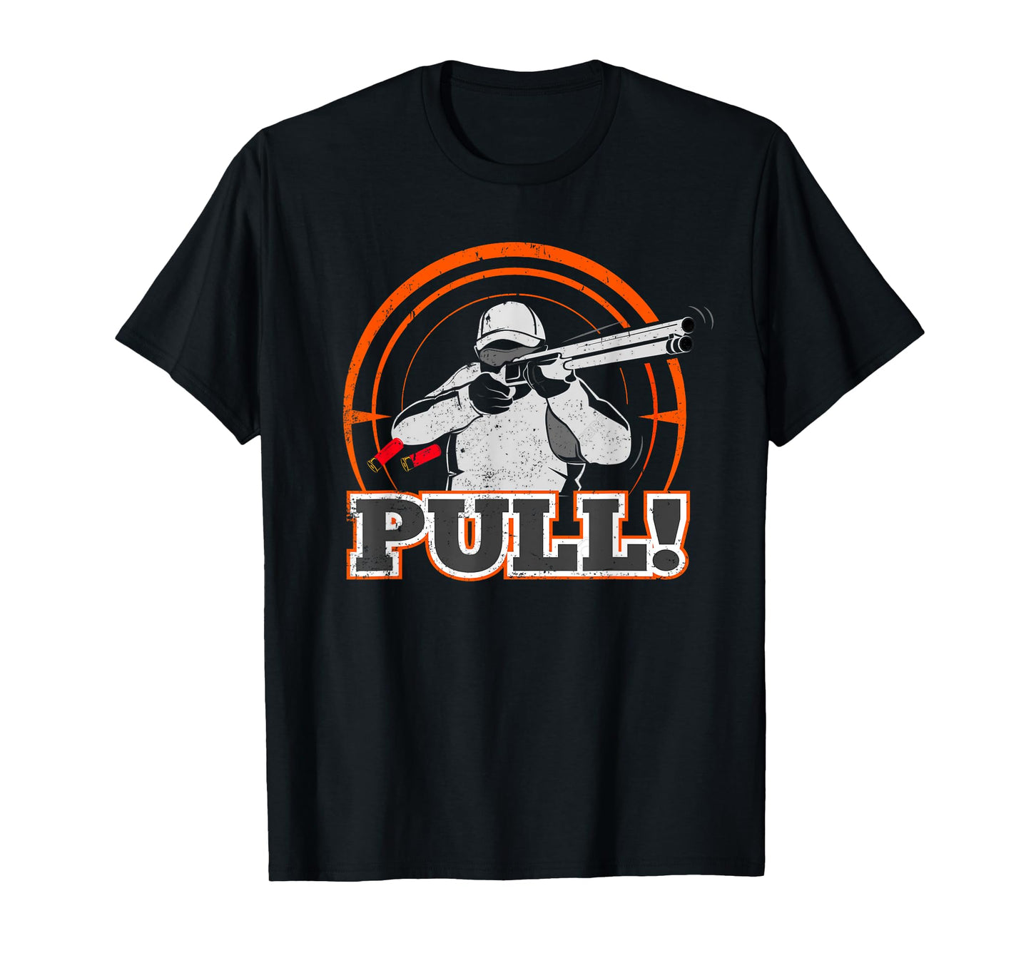 Pull Clay Skeet Shooting T Shirt Trap Shotgun Target Gift T-Shirt