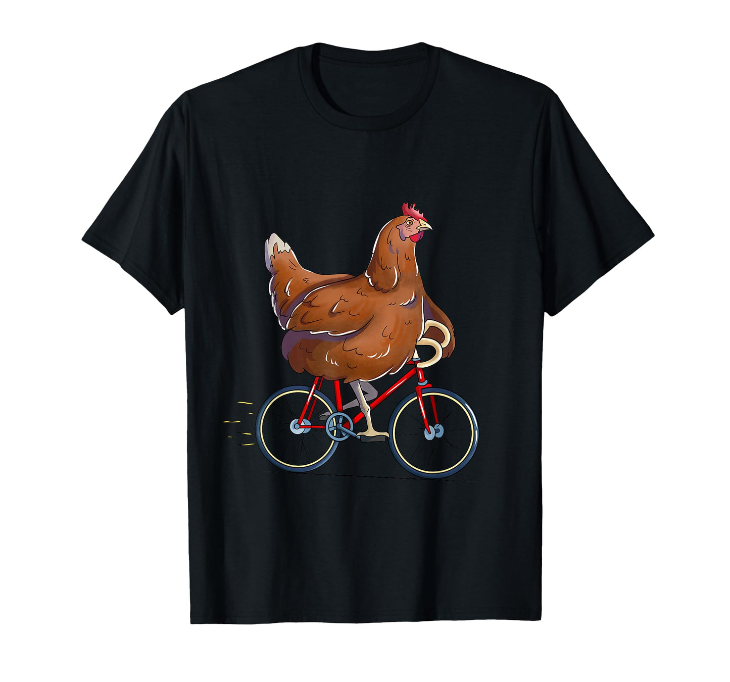 Chicken Riding Bicycle Cute Biker Cyclist T-Shirt
