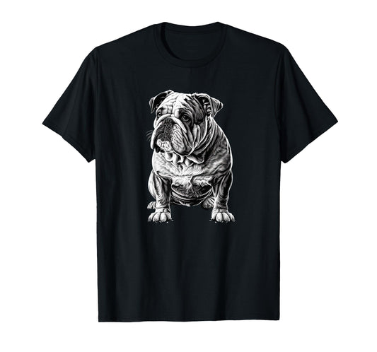 Funny Bulldog Dog T-Shirt for Men Women Girls Kids