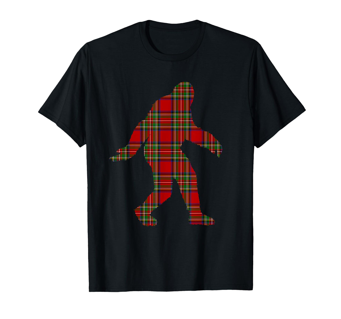 Stewart Plaid Bigfoot Scottish Pride Tartan T-Shirt
