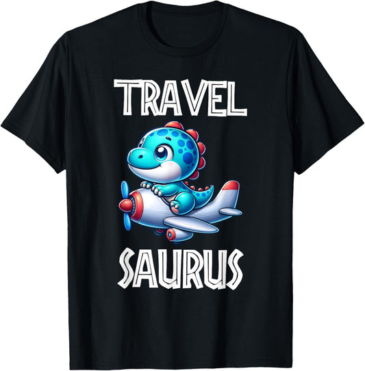 Travel Saurus Funny T-Rex T-Shirt