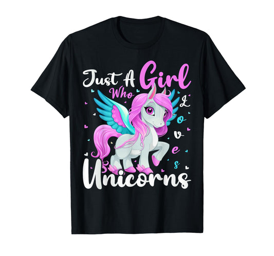 Unicorn Lover Just A Girl Who Loves Unicorns T-Shirt