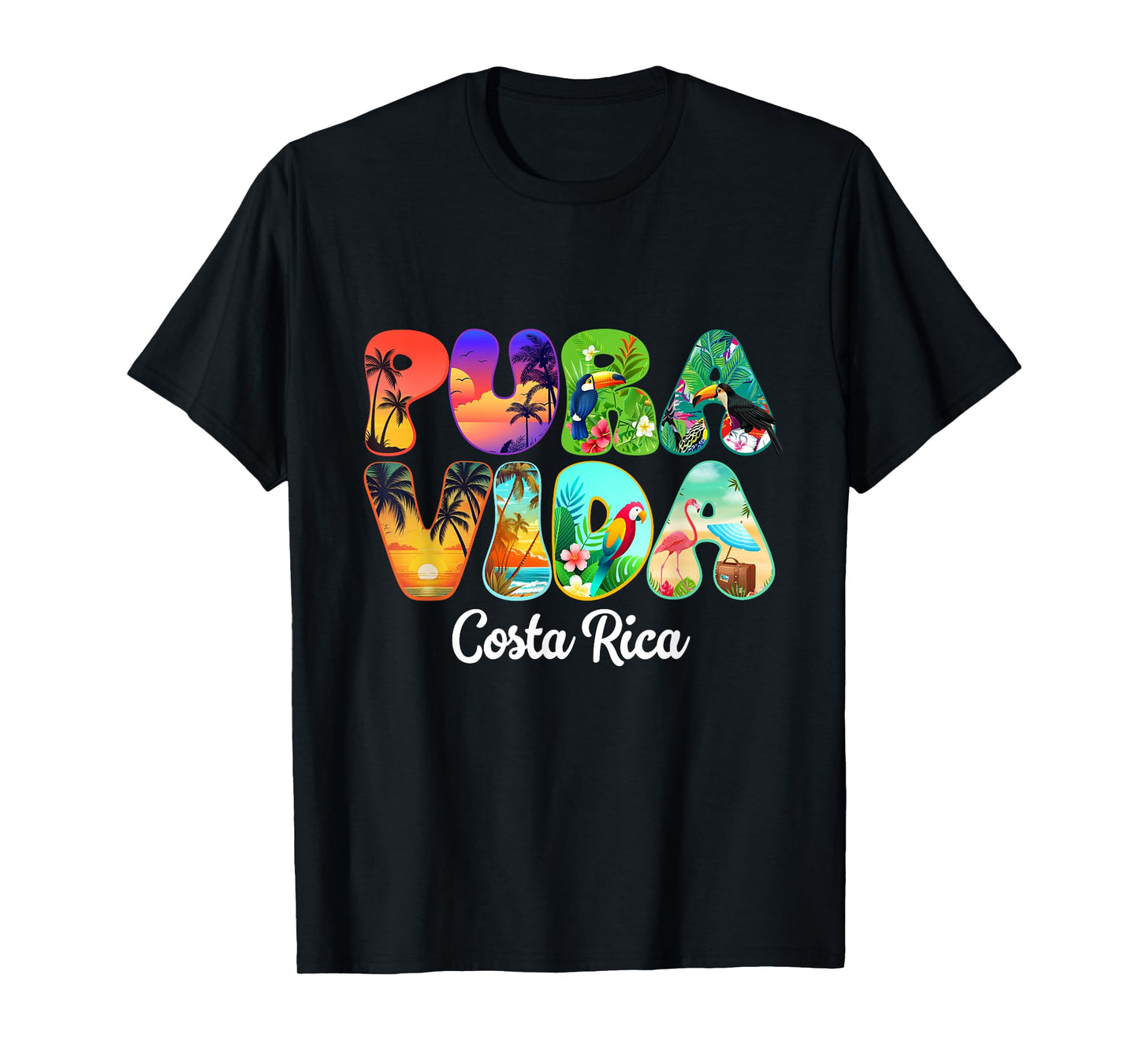 Pura Vida Costa Rica Nature Central America Travel Vacation T-Shirt