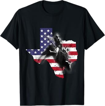 Bull-Riding For Men Texas Ranch Rider America Cowboy USA T-Shirt