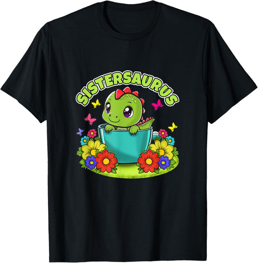 Dinosaur Sister Sistersaurus Sisters Siblings T-Shirt