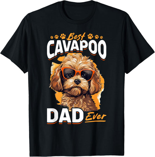 Cavapoo Dog Breed Pet Best Cavapoo Dad Ever T-Shirt