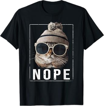 Funny Cat Nope T-Shirt