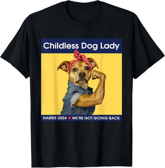 Childless Dog Lady Kamala-Harris 2024 T-Shirt
