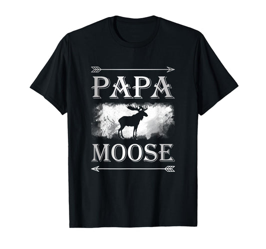 Best Husband Gifts "Papa Moose" Men Tee Shirts T-Shirt