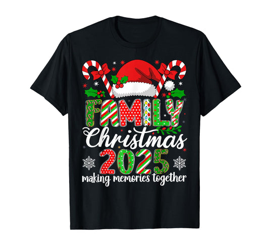 Family Christmas 2025 Matching Outfit Xmas Squad Santa Group T-Shirt