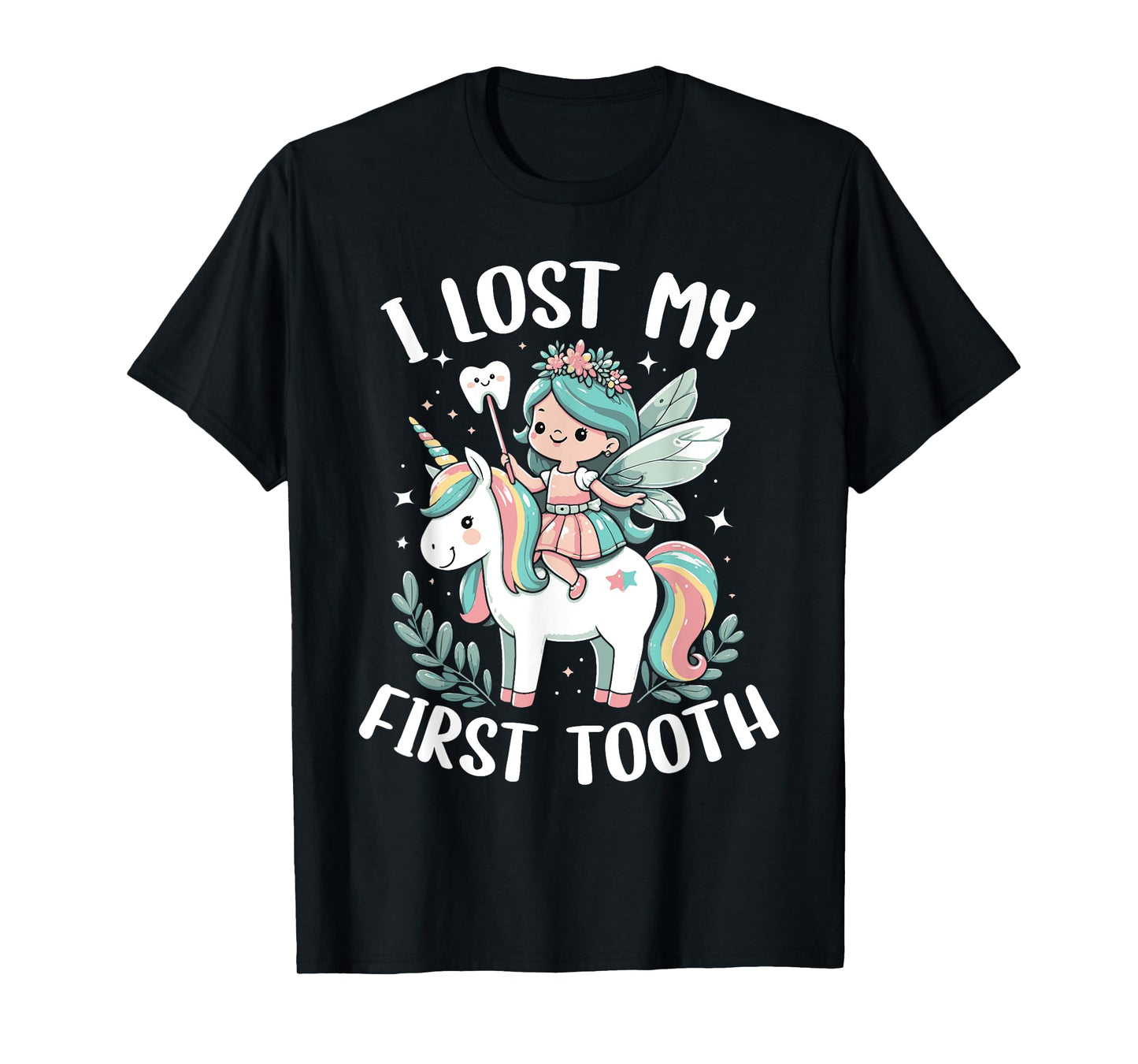 I Lost My First Tooth Funny Unicorn Tooth Fairy T-Shirt