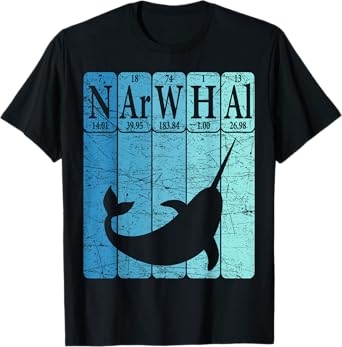 Narwhal Periodic Table Elements Narwhal Oceanology T-Shirt