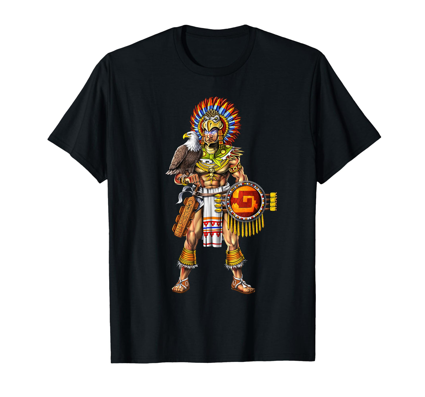 Aztec Eagle Warrior Ancient Mayan T-Shirt