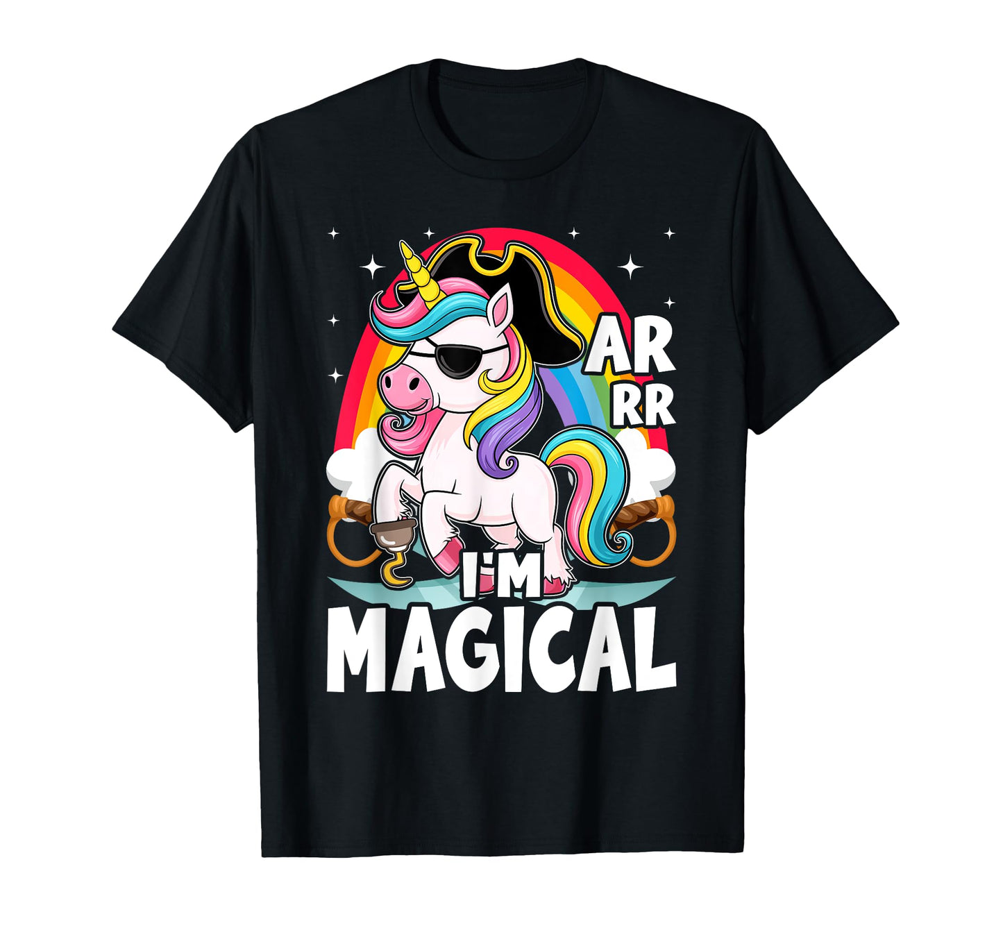I'm Magical Caribbean Buccaneer Toddler Girl Unicorn Pirate T-Shirt