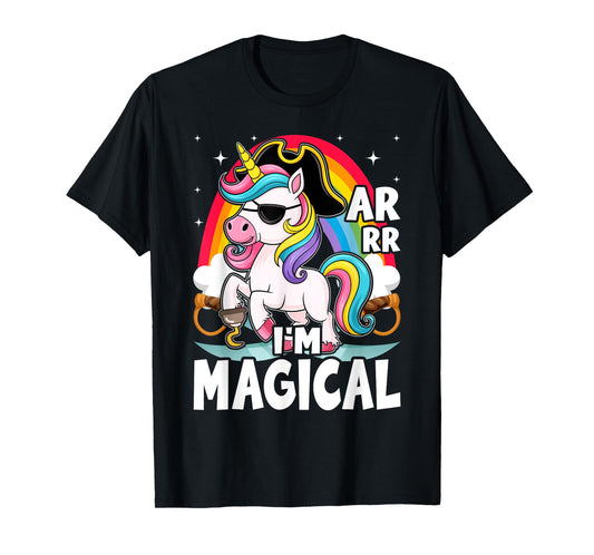 I'm Magical Caribbean Buccaneer Toddler Girl Unicorn Pirate T-Shirt