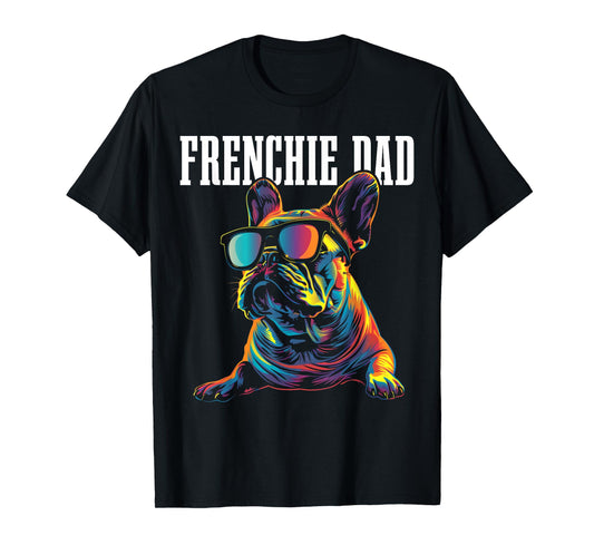 Frenchie Dad Funny Dog French Bulldog T-Shirt for Men Women Kids
