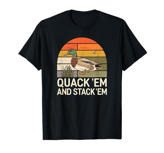 Duck Hunting Funny Mens Mallard Hunter Waterfowl USA Patriot T-Shirt