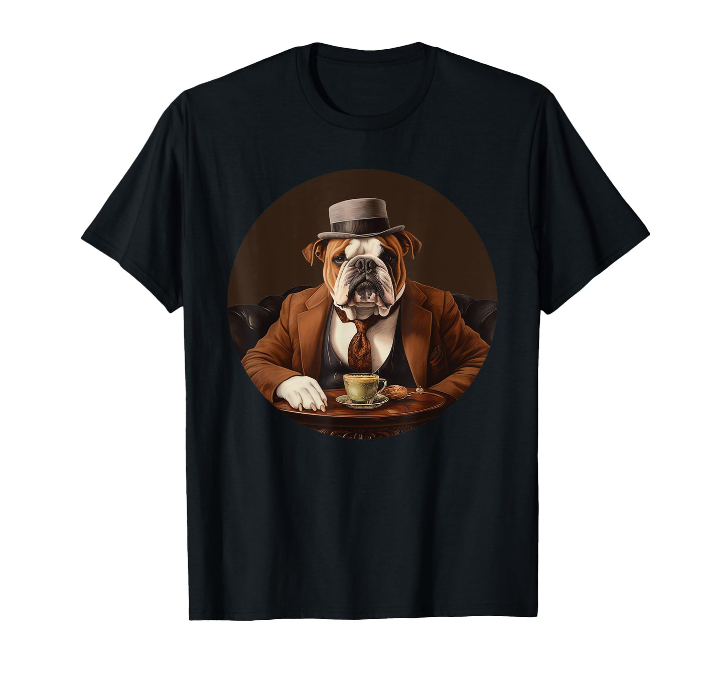 English Bulldog English Gentleman Funny Dog Victorian T-Shirt