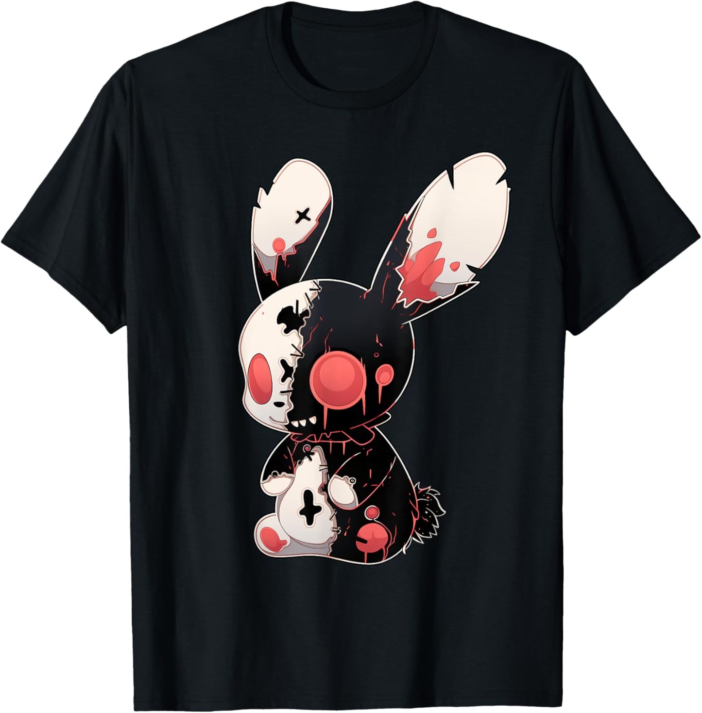 Goth Bunny Kawaii Rabbit Cute E-Girl Gothic Outfit Grunge T-Shirt