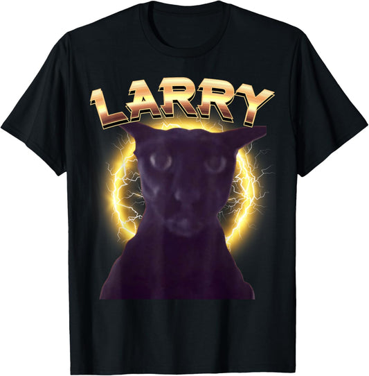 Evil Larry Meme Larry Cat Meme Cursed Memes Brainrot Memes T-Shirt