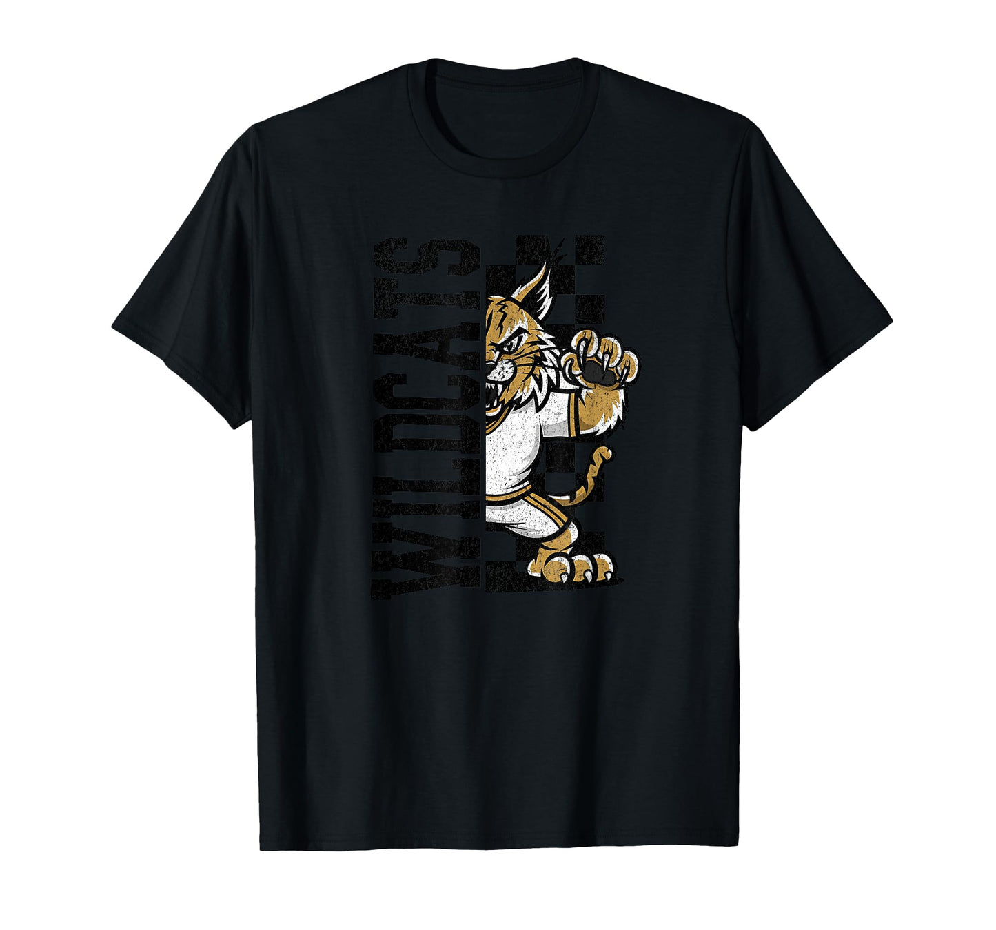 Wildcats Spirit High School Mascot Sports Team T-Shirt