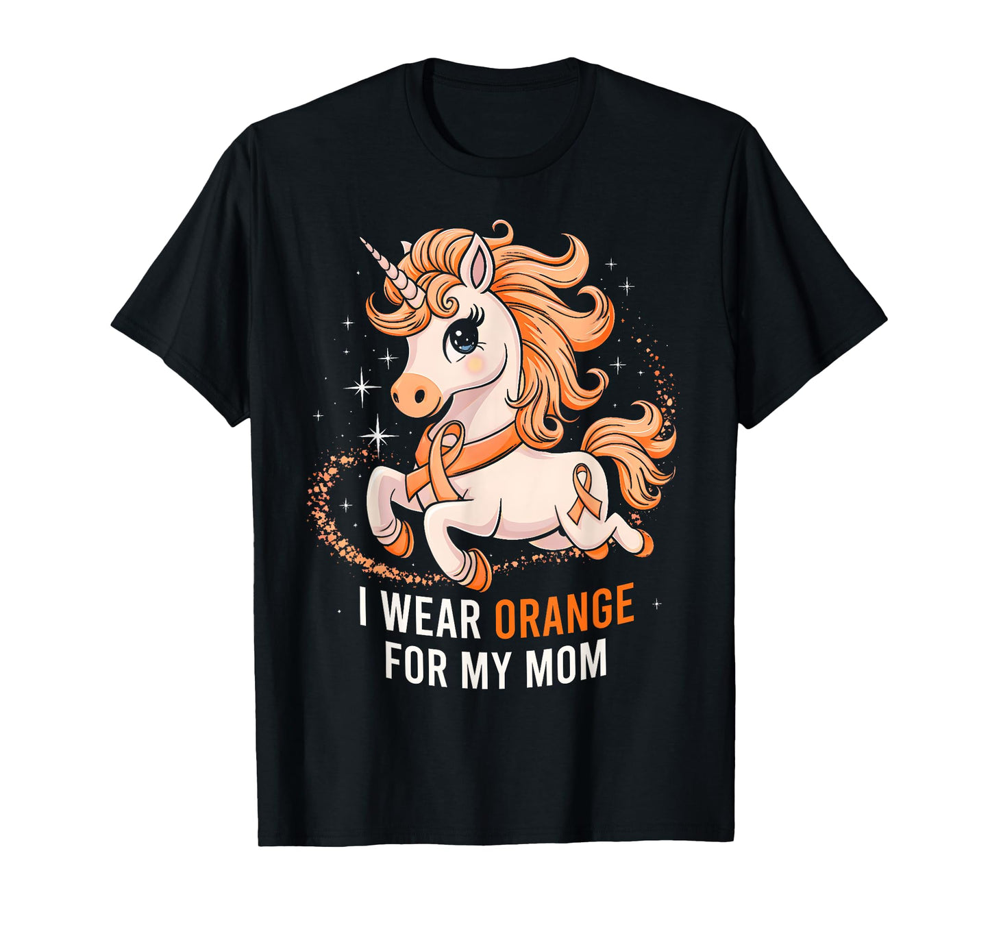 I Wear Orange For My Mom Unicorn MS Awareness T-Shirt