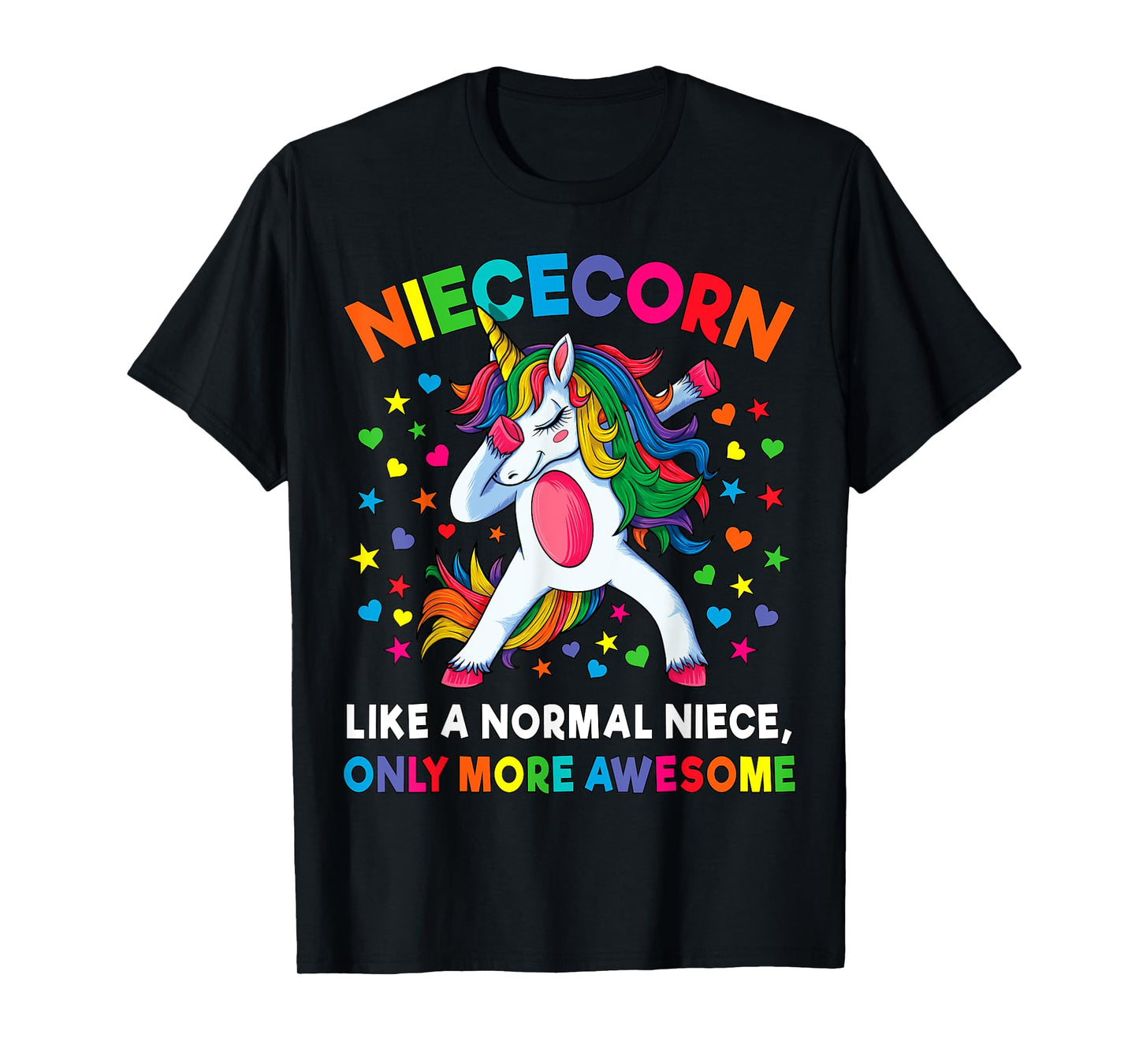 Niececorn Like A Niece Only Awesome Dabbing Unicorn Women T-Shirt