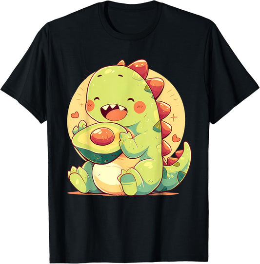 Avocado Dinosaur Dino Art Avocado Fruit Wildlife Nature T-Shirt