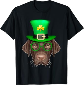 Labrador Retriever Dog Leprechaun St. Patrick's Day T-Shirt for Men Women Kids