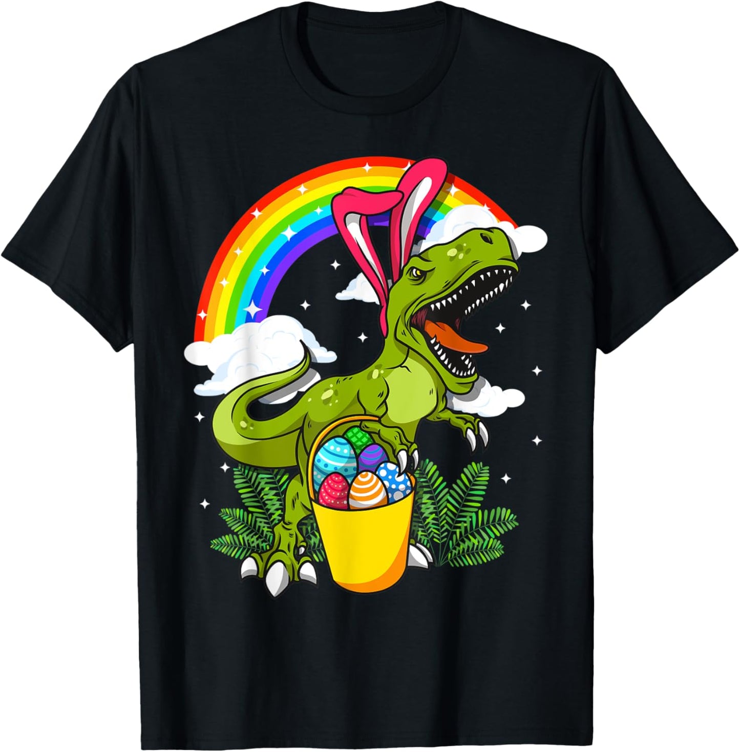 Easter Bunny Dinosaur T Rex Costume Adults Boys Girls Kids T-Shirt