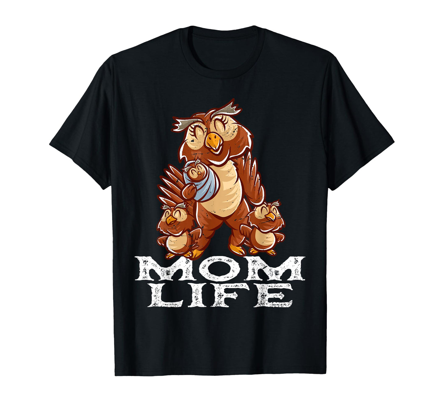 Owl Mama Mom Life Mommy Bird Mama Family Mother's Day T-Shirt