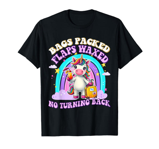 Unicorn inappropriate Adult Funny Trip Travel Girls Vacation T-Shirt