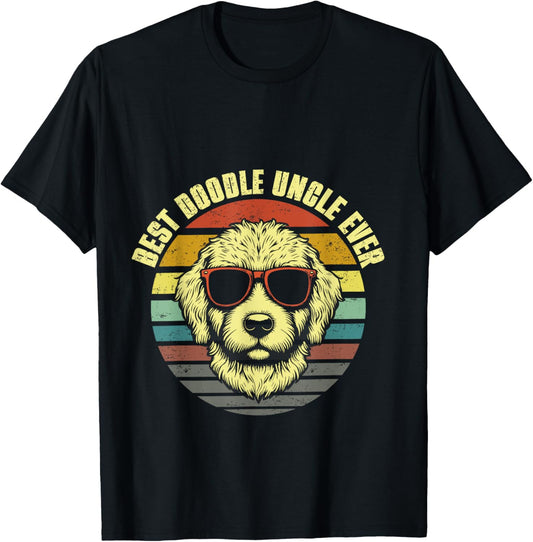 Vintage Funny Goldendoodle Uncle best Doodle Uncle Ever T-Shirt