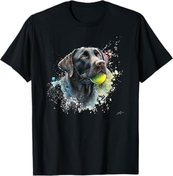 Cute Black Lab Black Labrador Retriever Puppy Dog Mom Animal Men Women Kids T-Shirt