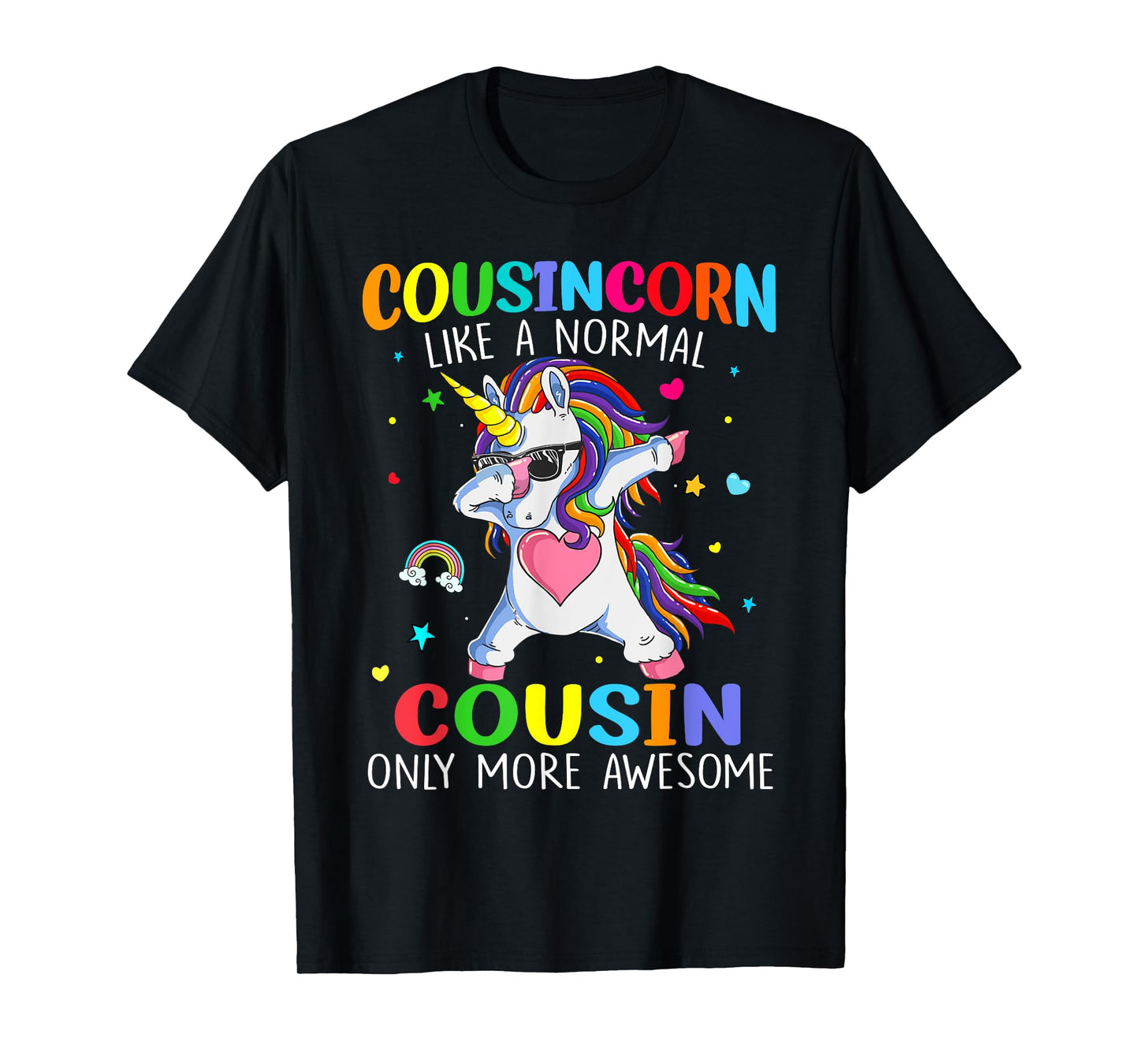Cousincorn Like A Cousin Only Awesome Dabbing Unicorn T-Shirt