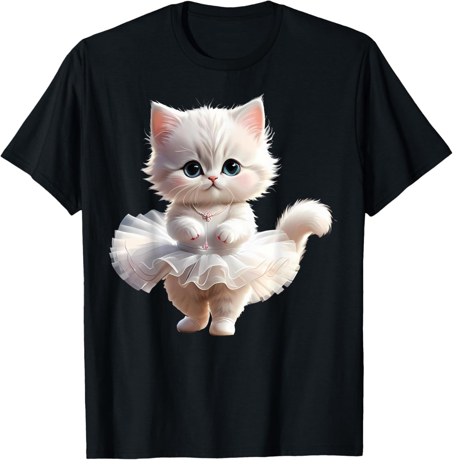 Sweet Dancing Ballerina Cat Ballet Kitty Girl For Kids T-Shirt