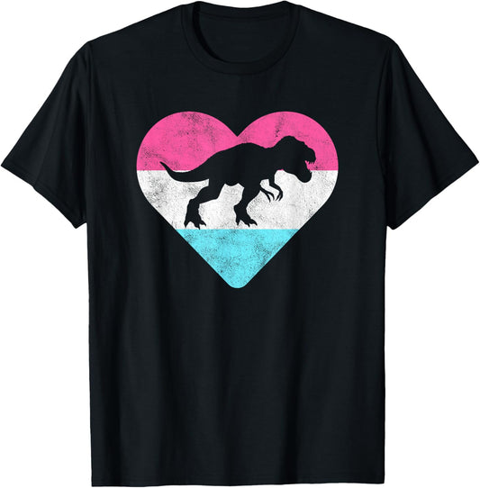 Retro Vintage T-Rex Dinosaur Gift for Women or Girls T-Shirt