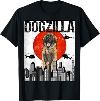 Funny Vintage Japanese Dogzilla Leonberger T-Shirt