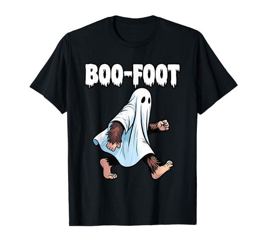 Bigfoot Ghost Costume Halloween Boo-Foot Sasquatch Spooky T-Shirt