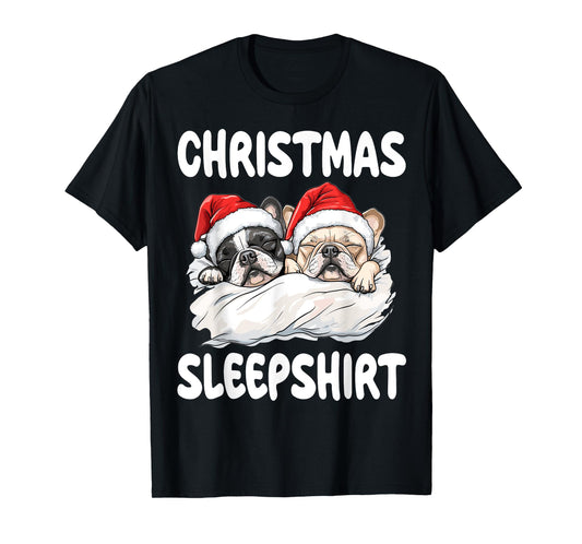 Cute French Bulldog Frenchie Dog Official Christmas T-Shirt