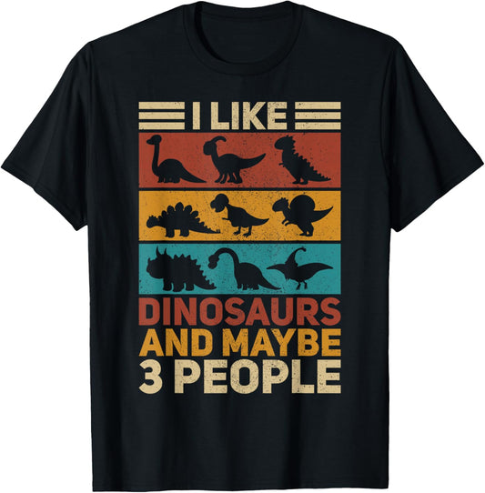 Types Of Dinosaurs Funny Dinosaur Vintage Dinosaur Outfit T-Shirt