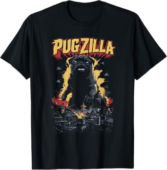 Pugzilla Funny Pug Lover Pug Owner T-Shirt