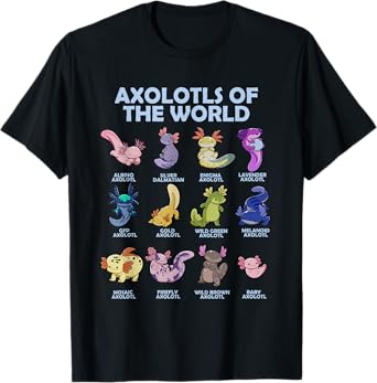 Cute Axolotl Axolotl Animals of the World Herpetology T-Shirt